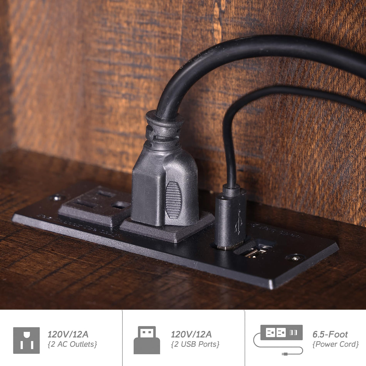 FITUEYES Floating TV Stand Shelf for TVs up to 85 Inch, Wood Floating Entertainment Center with Sliding Barn Door, Floating TV Shelf Media Console Table for Living Room, Bedroom, Rustic Brown FITUEYES