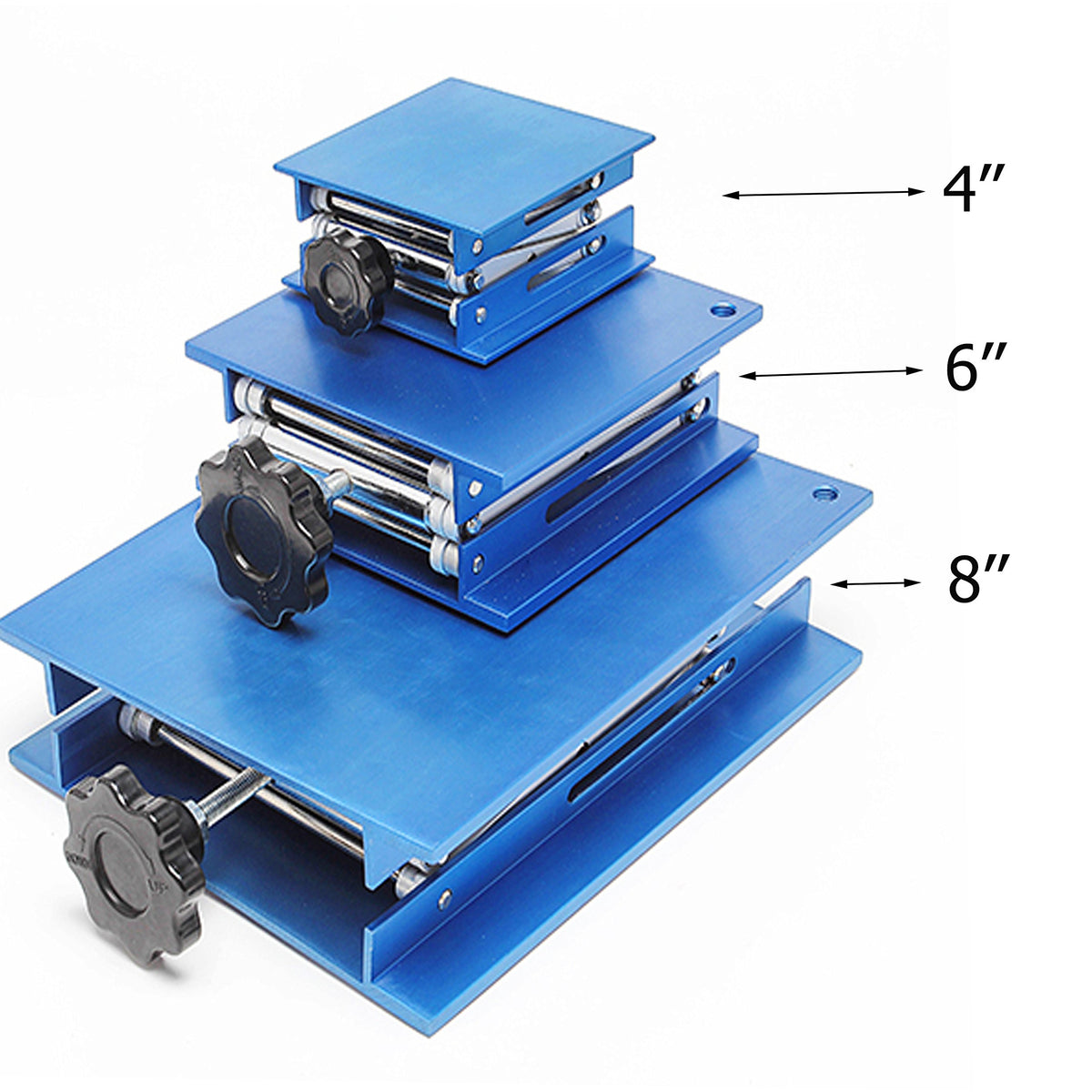 OESS Lift Table Lab Stand Lifter Scientific Scissor Lifting Jack Platform 8''X 8'' Aluminium Oxide OESS
