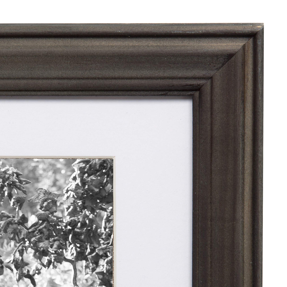 Kate and Laurel Bordeaux Gallery Wall Kit, Set of 10 with Assorted Size Frames in 3 Different Finishes - White Wash, Charcoal Gray, and Rustic Gray Kate and Laurel