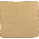 VHC Brands Burlap Table Topper Soft Natural Cotton Farmhouse Kitchen Table Cloth with Fringed Edges 40x40 VHC Brands