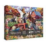 Funny Farm Puzzle Fall Puzzles 1000 Pieces for Adults, Autumn Animal Jigsaw Puzzles Dog, Fantasy Colorful Jigsaw Puzzle Family Collage Puzzles for Challenging BBOLDIN