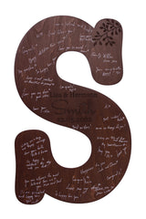 Personalized Wood Letter | Wedding Guest Book | Alternative Guest Book | Wedding Accessories | Wood Book Sign Decor | Unique Handmade for Wedding Wedding By Eli