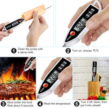 Meat Food Thermometer, Digital Candy Cooking Thermometer, Kitchen Cooking Thermometer Instant Read for BBQ Grill, Oil, Milk, Bath Water, Deep Fry, Candle Temperature AimmiNate