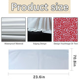 2 PCS Sublimation table banner 72" x 24" White 100% polyester table runner Sublimation Blanks personalized table runner with logo,Table Decor, Party Decor, Vendor Booth, Blank Banner (2 PCS) ARKBAODAN