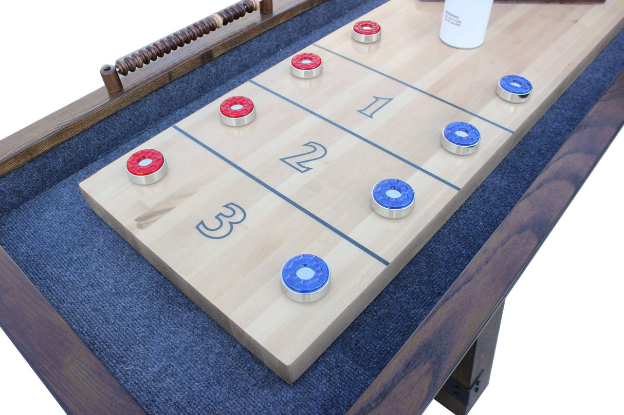 Hathaway Cheyenne 12' Shuffleboard Table, Rustic Oak (BG50354) Hathaway