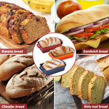 Northriver Casting 2 in 1 Enameled Cast Iron Bread Pan with Lid, Perfect Bread Oven, Loaf Pans for Baking Homemade Sourdough Bread 9x5, 2 Piece set, Navy Blue Northriver Casting