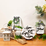 Houmury Set of 17 Farmhouse Tiered Tray with 1 Lantern Artificial Plant& Cutting Board Sign for Rustic Home Sweet Home Kitchen Decor Tier Tray Decor Set Houmury