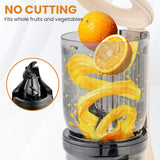 Pukomc Juicer Machines, Cold Press Juicer with 4.1'' Large Feed，Slow Masticating Machines Chute Fit Whole Vegetable And Fruit，High Juice Yield Juicer Easy to Clean Pukomc