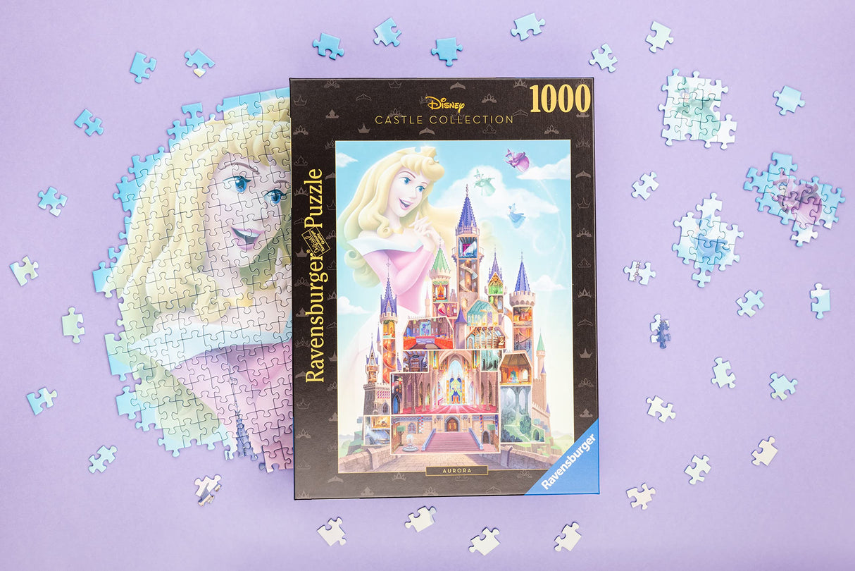 Ravensburger Disney Castle Collection: Aurora 1000 Piece Jigsaw Puzzle for Adults - 12000266 - Handcrafted Tooling, Made in Germany, Every Piece Fits Together Perfectly Ravensburger