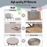 Werph Patio Furniture Set, 3 Pieces Outdoor Furniture with Bistro Table and Chairs Set of 2，Outdoor Patio Set with Porch Chairs and Table,Deck Conversation Set for Garden Poolside Werph