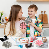 WATINC 22Pcs Craft Punch Needle Coaster Kit, Easy Art Work Decor Coasters Kits for Beginners, 6 Pattern Tufted Rug Pads with Adhesive Felt Yarns Embroidery Hoop Instruction, DIY Needle Punch Craft WATINC