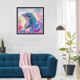 SKRYUIE DIY Diamond Art Kits for Adults Dolphin Special Shape - 5D Diamond Painting Kits for Adults Animal - Crystal Embroidery Cross Stitch - Craft for Wall & Office Decor 12 x 12 Inch c5 SKRYUIE