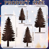 Barydat Table Decorations Artificial Decorations Wooden Centerpiece Decor for Home Table (Christmas Tree) Barydat