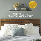 BAYKA Floating Shelves for Wall, 22.5" Wall Mounted Rustic Wood Shelves for Bathroom, Bedroom, Living Room, Kitchen, Office, Hanging Shelf for Books/Storage/Room Decor Capacity (Black, Set of 2) BAYKA