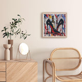 Woman High-Heel Shoes and Wine 5D Diamond Art Painting by Number Kits for Adults DIY Paint with Full Drill Round Diamond Gems Painting Art Craft for Home Wall Decor 13.8x13.8inch(2) WoodArtSupply