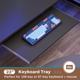 SEDETA L Shaped Gaming Desk with Hutch, 57.5” Reversible Corner Computer Desk with Storage Shelves, Gaming Desk with Pegboard, LED Lights, Power Outlet, Keyboard Tray and Storage Bag, Black SEDETA