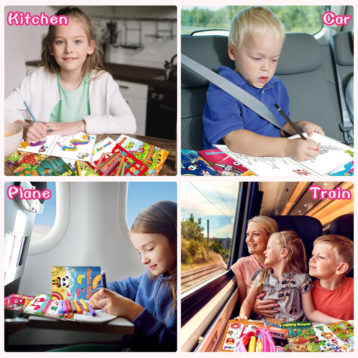 Kalysky 15Pack Bulk Coloring Books (5.9 * 8.5 inch) for Kids Ages 2-4 4-8, Kids Party Favors Carnival Prizes Goodie Bag Stuffer,Classroom Activity Supplies,Activity Books for Kids Kalysky