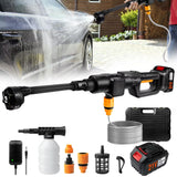Upgrade 900PSI Cordless High Pressure Washer Gun, 15000mAh Battery Powered Pressure Washer with 6-in-1 Adjustable Nozzle, Portable Handheld Power Washer for Car, Home Cleaning & Garden Watering KlrSwp