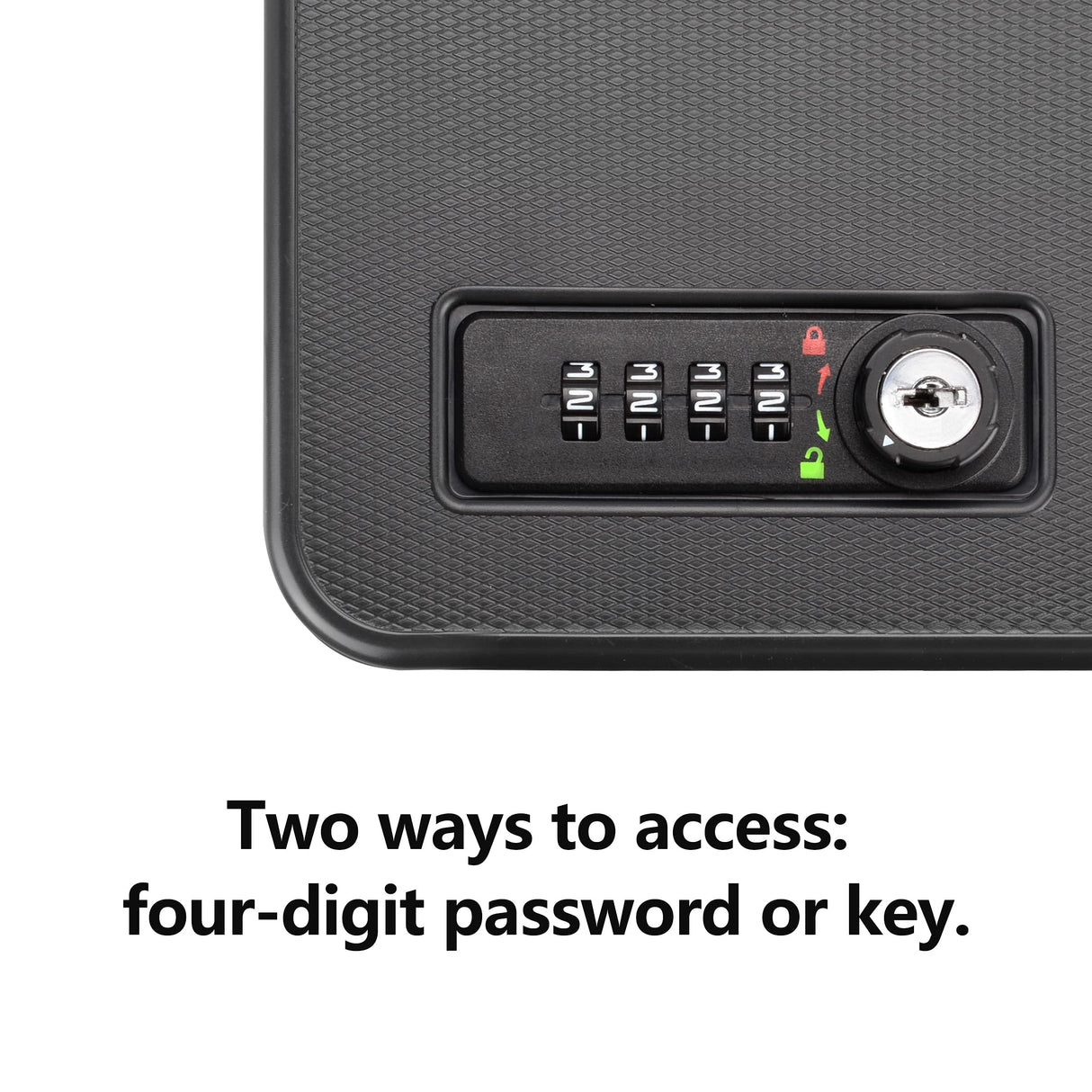 Adoreal Gun Safes for Pistols, Small Pistol Safe Handgun Portable Safe with 4 Digits Combination Lock for Gun Storage, Plastic Handgun Case for Car, Home, Travel Adoreal