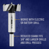 IRWIN Marples Forstner Bit Set, Wood Drill Bits, Made of Carbon Steel, Ideal for Fine Woodworking, Cabinet-making and more, 14 Pieces (1966893) IRWIN