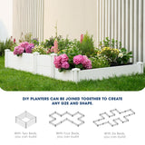 PASAMIC Durable Vinyl Raised Garden Bed, 6x3x1ft Raised Bed for Gardening, Planter Box with Open Bottom, Raised Garden Bed Outdoor, DIY Above Ground Garden Bed for Fruit, Vegetables, Herbs PASAMIC