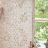 jinchan Belrose Linen Curtains for Bedroom Floral Curtains 84 Inch Length Linen Blend Ivory Embroidered Drapes Farmhouse Flower Patterned Drapes for Living Room Window Treatments Set 2 Panels jinchan