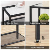 HOOBRO 29.5" Narrow Console Table, 3-Tier Tempered Glass Sofa Table, Small Side Table, Modern Entryway Table, for Entrance, Living Room, Foyer, Hallway Bedroom, Black BK21XG01G1 HOOBRO