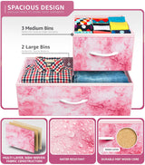 Sorbus Kids Dresser with 5 Drawers - Storage Chest Organizer Unit with Steel Frame, Wood Top, Easy Pull Fabric Bins - Long Wide TV Stand for Bedroom Furniture, Hallway, Closet & Office Organization Sorbus