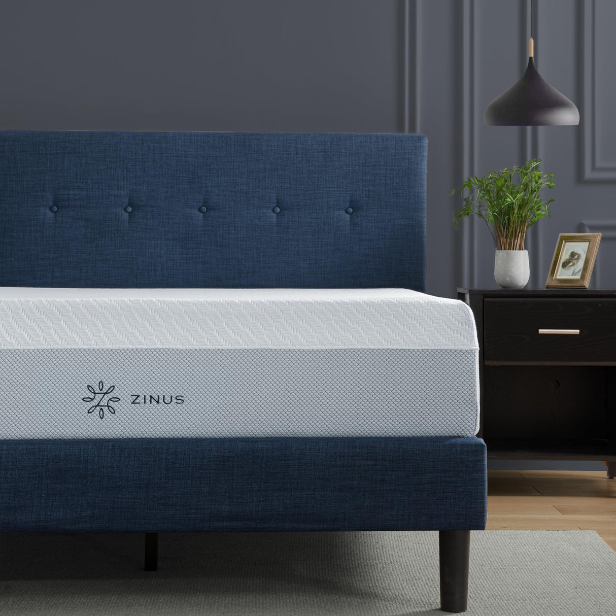 ZINUS 12 Inch QUADCOOL Memory Foam Mattress, King, Cool to Touch Soft Knit Cover, Cooling Gel Infusion, CertiPUR US Certified ZINUS