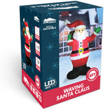 Joiedomi 6 FT Christmas Inflatable Santa with Gift Bag, Blow Up Xmas Inflatable Decorations with Build in LEDs for Christmas Decor, Yard Outdoor Garden Lawn Winter Decorations Joiedomi