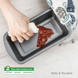 HONGBAKE 3 Pack Bread Pan for Baking Loaf Pan Set, 8.5 x 4.5 Inches Loaf Pan with Wide Grips Nonstick Bread Tin 3 pack, 1Lb Perfect for Homemade Bread, Grey HONGBAKE