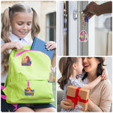 Ginfonr DIY Diamond Art Keychains Kit – 9PCS Diamond Painting Keychains for Bag with Famous Buildings, Cartoon Designs – Double-Sided Landscape Key Rings for Car, Party, Gift Decor, Garden Ginfonr