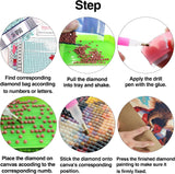 LOMSIOY Diamond Art Painting Kits Tree for Adults Paint with Diamond Art Cherry Blossom, Round Full Drill Crystal Rhinestone Crafts Gem Arts for Home Wall Decor 12x16 inch LOMSIOY