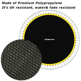 Replacement Trampoline Mat, Fits 14FT Round Trampoline with 72 V-Hooks Using 5.5" Springs, Jumping Trampoline Mat with 8 Rows of Stitching (Spring not Included) Zoomster