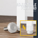 astimey 70x78 “ Triple 6 Tier Book Shelf, Industrial Large Bookcase with Storage Cabinet, Tall Bookshelf with 16 Open Display Shelves Metal Frame Furniture for Living Room Bedroom Home Office White astimey