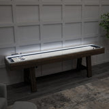 American Legend Stonebridge 9’ LED Light Up Shuffleboard Table with Bowling American Legend