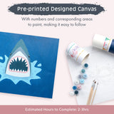 Pink Picasso Kits Paint by Number for Kids Ages 5-12 | DIY 8x10 Beginners Kids Paint Set Color by Numbers Canvas Painting Kits | As Seen On Shark Tank & Oprah's Favorite Thing| (Shorty Shark) Pink Picasso