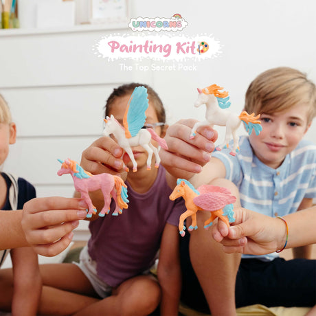Unicorn Party Favors Painting Kit Pack 16 - BONNYCO | Pinata Stuffers, Kids Party Favors, Prizes for Kids, Unicorn Party Supplies, Paint Party Favors, Girls Birthday Party Favors for Kids Goodie Bags BONNYCO