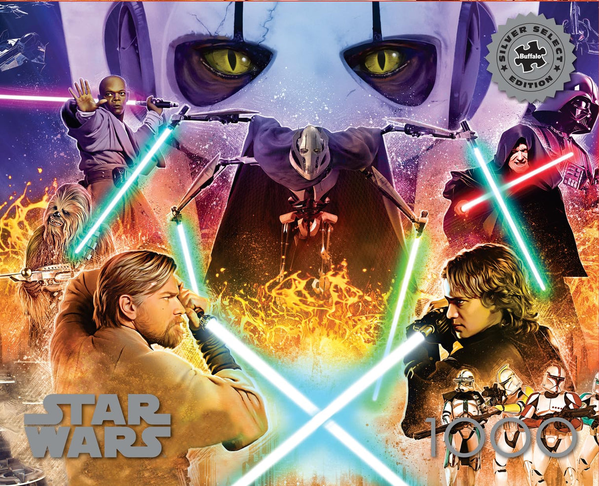 Buffalo Games - Silver Select - Star Wars - If You’re not with me, Then You’re My Enemy. - 1000 Piece Jigsaw Puzzle for Adults -Challenging Puzzle Perfect for Game Nights - Size is 26.75 x 19.75 Buffalo Games