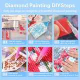 Reivworl Landscape Diamond Art Kits for Adults, Sunset Diamond Painting Kits, Gem Art Kit for Gifts and Home Interior Decor 12x16 Inch Reivworl