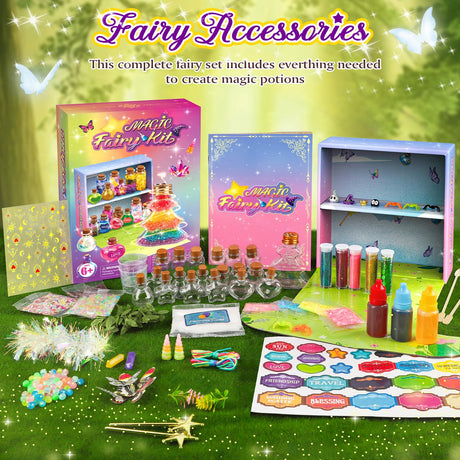 Potion Magic Kit for Kids, Creative Magic Fairy Arts and Crafts Kit Birthday Gifts Toys for Girls 6 7 8 9 10 11 12+ Year Old Boys Decorations Family Activities Party Favors Gadetouq