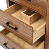 Merax 24 Inch Bathroom Vanity with Sink,Mid Century Modern Bathroom Vanity with 2 Deep Drawer & Tip-Out Tray,Ceramic Sink with Integrated Countertop,Solid Wood Frame,Wood Grain Finish Merax