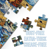 National Parks Puzzle Art Puzzles for Adults 1000 Pieces, Painting Jigsaw Puzzles Van Gogh National Park Puzzles, Volcano Yellowstone Travel Puzzles for Adults Scenery Puzzle BBOLDIN