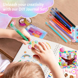 Nsrzua Gifts for 8 9 10 11 12 13 14 Year Old Girl - DIY Journal Kit for Girls,Toys for Ages 8-14 Girls and Birthday Gifts for Girls,Fun, Cute Art & Crafts Kits,Scrapbook & Diary Supplies Toy Set Nsrzua