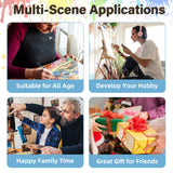 Flowers Paint by Numbers Kit for Adults, Flower Paint by Number for Adults Beginners, DIY Crafts Painting by Number for Gift Home Wall Decor 16x20 inch hkejoi