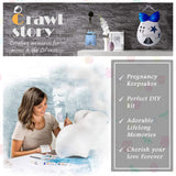 Crawl Story Belly Cast Kit Pregnancy-Baby Casting kit | With 5-Plaster Cloth Roll, Hanging Hardware & Decorative items| Perfect Baby Shower & Pregnancy Gifts|Pregnancy Belly casting kit baby bump cast Crawl Story