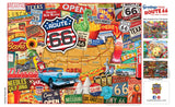 MasterPieces - 550 Piece Jigsaw Puzzle, Route 66 Main Street of America, Fun for Adults, Family, Kids, 18" x 24" Masterpieces