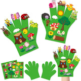 WATINC Felt Story Finger Puppets - 2Pcs DTY Storytelling Hand Puppet Felt Art Craft Education Gift, Making Storytime Early Learning Role Play for Kids Toddles (Insect Animals) WATINC