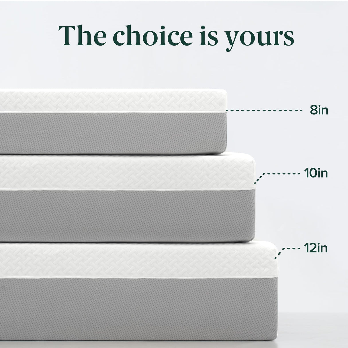 ZINUS 10 Inch Green Tea Essential Memory Foam Mattress [New Version], Twin, Fiberglass Free, Medium Feel, Breathable Airflow Memory Foam, Certified Safe Foams & Fabric, Mattress in A Box Zinus