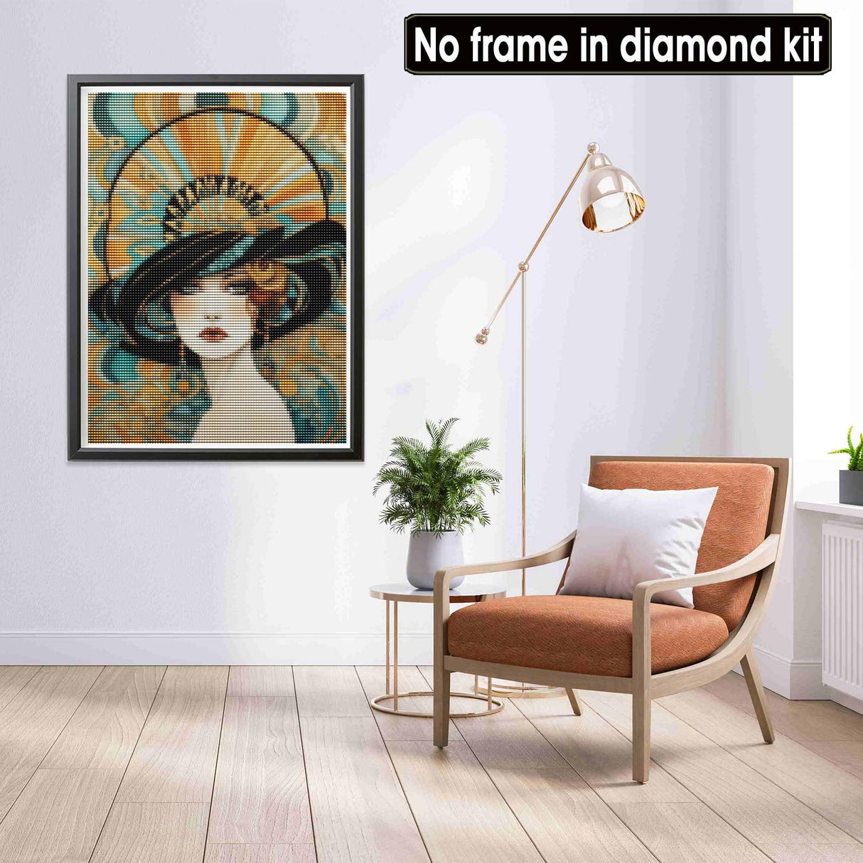LOMSIOY Diamond Art Painting Kits Woman for Adults Paint with Diamond Art Abstract Art, Round Full Drill Crystal Rhinestone Crafts Gem Arts for Home Wall Decor 12x16 inch LOMSIOY